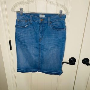 J. Crew Denim Midiskirt